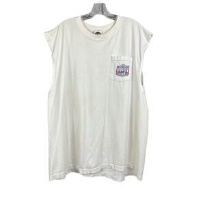 Harley Davidson Wilmington N Carolina Coast Graphic Tank Mens Size 3X Cream